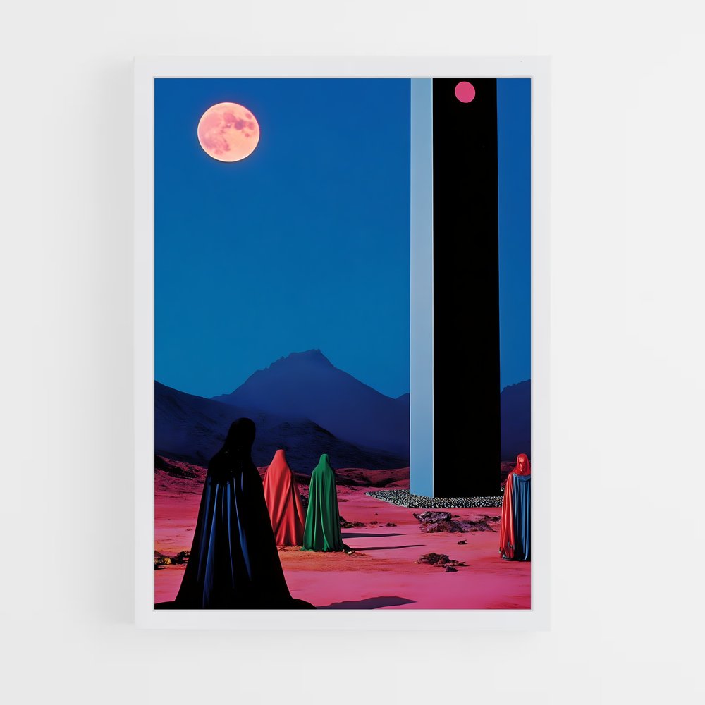 Poster Tour de la Réflexion – affiche Art spatial (vue 3)